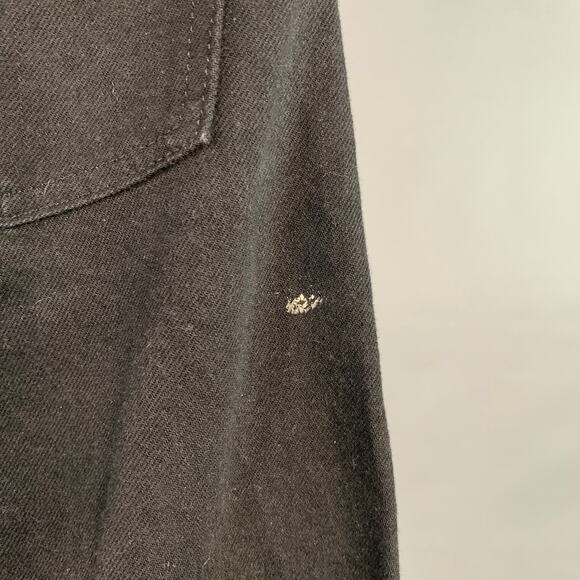 TUKI Size XL Black Twill Cotton Straight Five Pockets Jeans - Picture 4 of 7